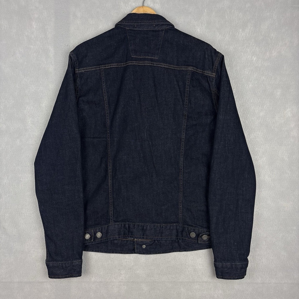 Banana Republic Denim Jacket Men’s Large Blue Indigo Wash Trucker Casual - Picture 4 of 7